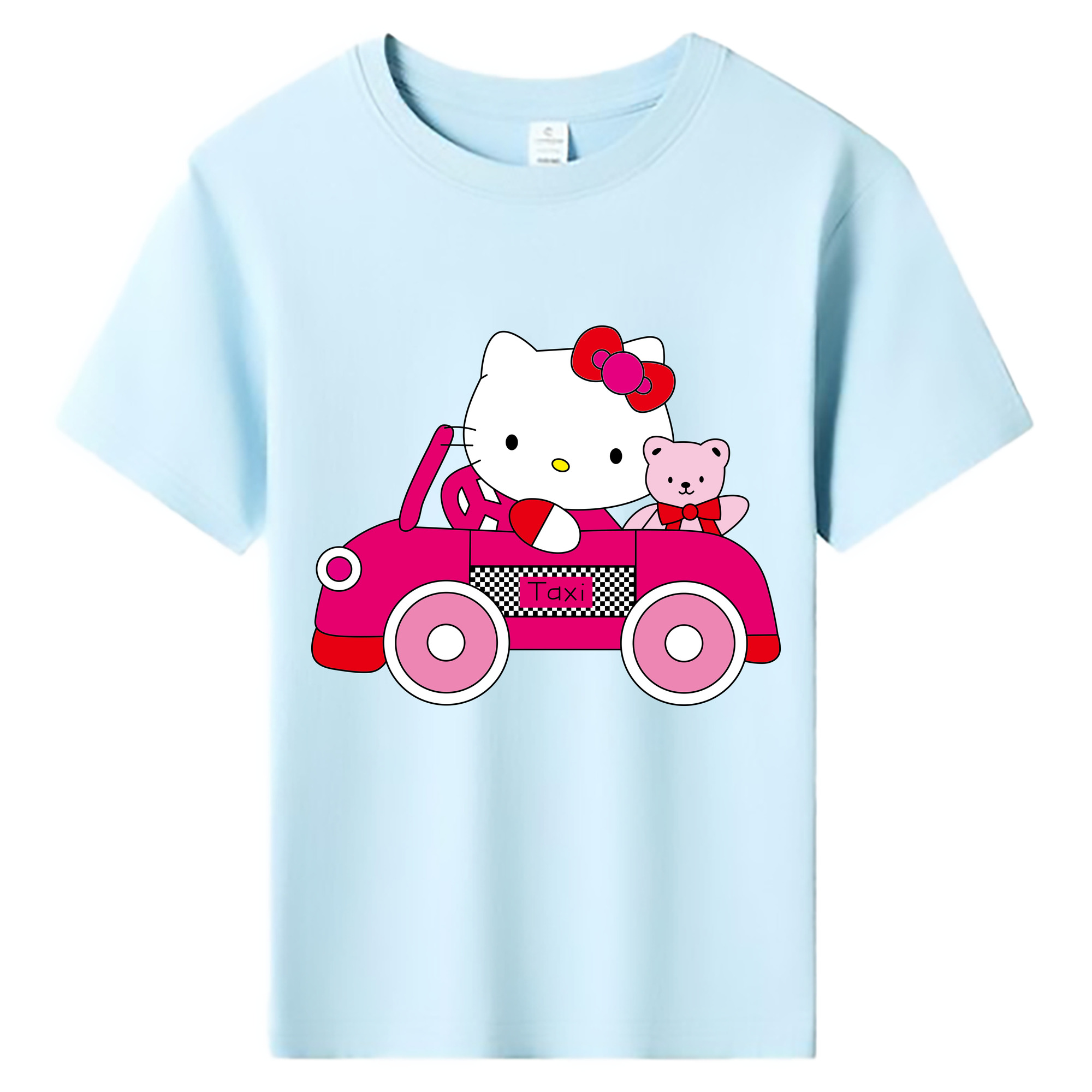 （画像用） Hello Kitty ハローキティ 綿100％キッズTシャツ（フロントプリント）